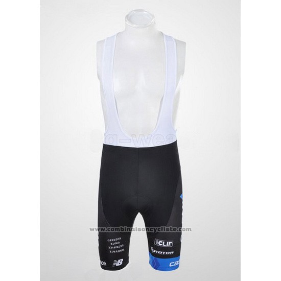 2011 Maillot Cyclisme Garmin Cervelo Blanc et Noir Manches Courtes et Cuissard
